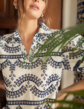 Load image into Gallery viewer, Sadie Split Neck Embroidered Eyelet Dress