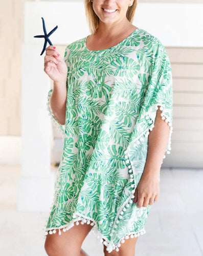 Restocked! Frond of Mine Pom Pom Cover Up