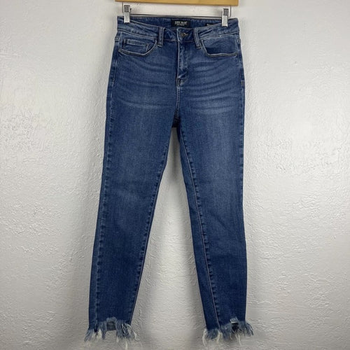 Preloved* Judy Blue High Rise Shark Bite Skinny Jeans - 20W