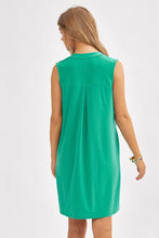 Load image into Gallery viewer, Mila Wrinkle Free Tank Dress in Kelly Green