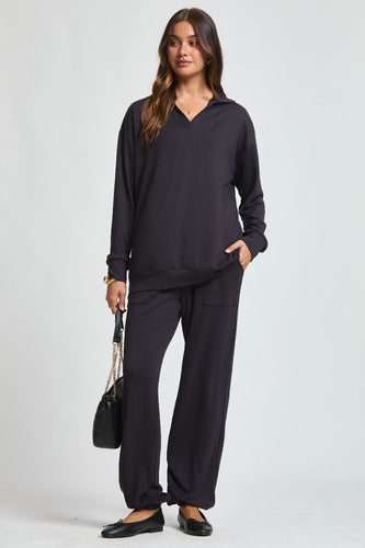 Fiona French Terry Set in Black