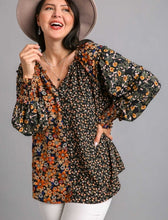 Load image into Gallery viewer, Whitney Mixed Floral Print Top