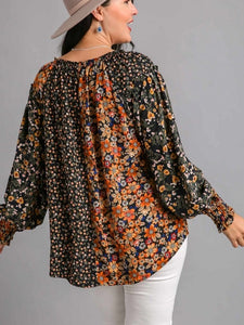 Whitney Mixed Floral Print Top