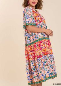 Restocked! Nina Mixed Floral Print Maxi Dress