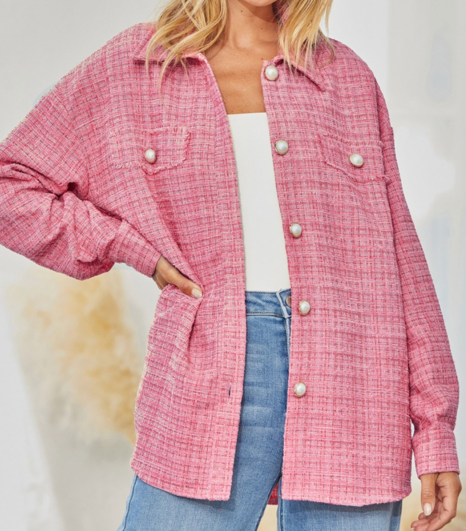 Holly Pink Tweed Jacket