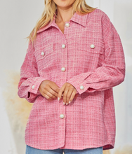 Load image into Gallery viewer, Holly Pink Tweed Jacket