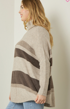 Load image into Gallery viewer, Marcie Cowl Neck Striped Sweater