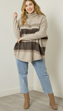 Load image into Gallery viewer, Marcie Cowl Neck Striped Sweater