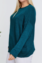 Load image into Gallery viewer, Trina Crew Neck Knit Sweater in Teal