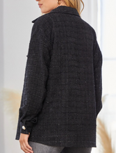 Load image into Gallery viewer, Holly Tweed Jacket in Black