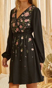 Mina Embroidered Floral Dress