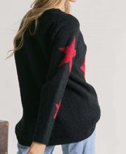 Load image into Gallery viewer, Harlow V-Neck Star Print Sweater