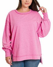 Load image into Gallery viewer, Fiona French Terry Exposed Seam Sweatshirt (2 Colors)