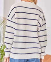 Load image into Gallery viewer, Winnie Striped Mock Neck Sweater
