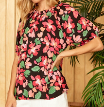 Load image into Gallery viewer, Jessie Puff Sleeve Floral Print Top