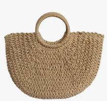 Load image into Gallery viewer, Sandy Straw Tote (2 Colors)