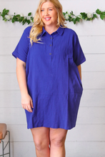 Load image into Gallery viewer, Layla Gauze Button Down Shirt Dress
