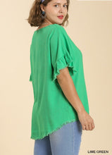 Load image into Gallery viewer, Larraine Short Ruffle Sleeve Top (5 Colors)