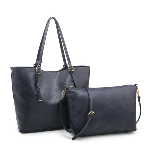 Iris 2-in-1 Tote Bag in Black