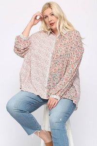 Madeline Button Down Floral Top